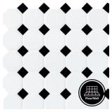 (2 Boxes) Daltile Restore Octagon/Dot White Tile