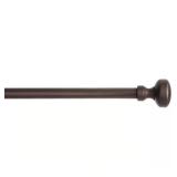Oil Rubbed Bronze Curtain Rod, 36-72 in