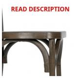 (4)Flash Furniture Dark Brown Wood Look Chair
