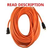 (DAMAGED) 50 ft 12/3 Heavy-Duty Extension Cord, O