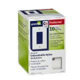 Leviton Decora White 1 Gang Wall Plate 10 pk (1)