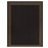Brown/Black 6x9 Border Rug (Indoor/Outdoor)