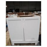 30" White Vanity