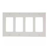 4-Gang White GFCI Wall Plate 1-Pack 80412-W