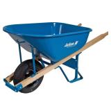 6 cu. ft. Steel Wheelbarrow with Handles