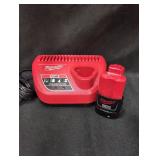 Milwaukee M12 1.5Ah Battery With Charger