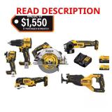 DEWALT 20V MAX 6-Tool Combo Kit w/ 5.0Ah (Impact
