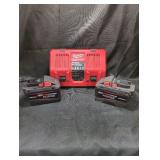 Milwaukee M18 Rapid Charger + 2x12Ah Batteries