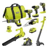 ONE+ 18V 9-Tool Combo Kit w/ 1.5/4.0Ah Batt