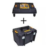 TSTAK Stackable Utility Cart and Box 17 in