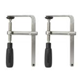 Milwaukee Guide Rail Clamps 2 pc Black/Silver