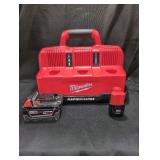 Milwaukee M18/M12 Rapid Charger + 5Ah & 1.5Ah
