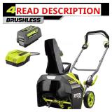 40V Brushless Snow Blower (No Battery or Charger)