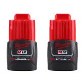 Milwaukee 12V M12 Lithium-Ion Battery 2 pc