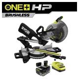 RYOBI HP 18V Brushless Miter Saw Kit