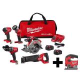 M18 FUEL 18V 5-Tool Cordless Kit w/ Jigsaw