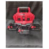 Milwaukee M18 6-Pack Charger with (3) 2Ah Batteri