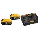 DEWALT DCB205-2 20V 5.0Ah Battery, 2-Pack