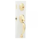 Dakota Polished Brass Handleset with Tylo Knob