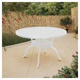 47 in. Cast Aluminum Patio Table