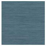Blue Luxe Faux Grasscloth Wallpaper Roll