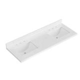 60 in. W x 22 in. D Carrara Quartz Vanity Top