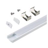 Surface Mount White Tape Light Channel