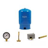 44 Gal Well Tank, 100 PSI Gauge, Brass Tee Combo