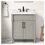 Aberdeen 30 in. Bath Vanity w/ Marble Top
