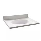 25 in Vanity Top with White Basin