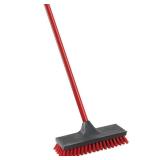 10.5 in. Floor Scrub Brush with Steel Handle