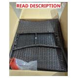 Dark Rattan Chairs, Exact Size & Shape Unknown, N