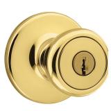 Tylo Polished Brass Keyed Entry Door Knob