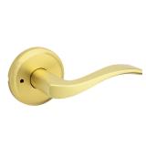 Kwikset Sedona Satin Brass Privacy Lever LH/RH