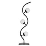 32 in. Black Metal Table Lamp with Shade