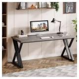 TRIBESIGNS Way to Origin 55" Desk, Gray Wood