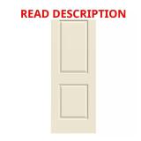 (Dark Brown) 30x80 2-Panel Woodview Primed Door C