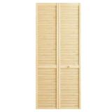 30x80 in. Louver Pine Closet Bi-fold Door