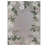 Beverly Rug Eden 9x12 Green Border Floral Rug