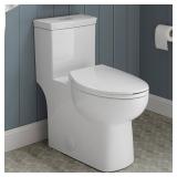 Classe 1-Piece Dual Flush Toilet, White