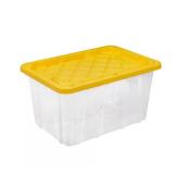 (2) 27 Gal Tough Storage Tote *Damaged, No Lids