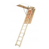 FAKRO Wood Folding Attic Ladder 300-lb
