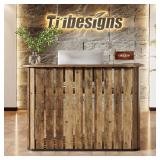 Tribesigns 63-Inch U-Shape Reception Desk