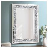 19.7 in W x 27.6 in H Rectangle Framed Mirror