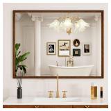Wulnut 40x36 Farmhouse Wall Mirror