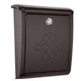 Bordeaux Rubbed Bronze Mailbox, Wall Mount