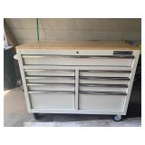 46 in. 9-Drawer Storage Cabinet - White