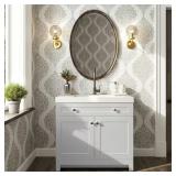 Everdean Freestanding Bath Vanity, White