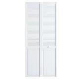 36x80 in. White Wood Bi-fold Closet Door