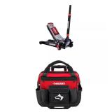 Husky 3-Ton Low-Profile Floor Jack + Bag Combo